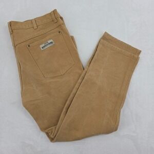 VTG Schaefer Ranchhand Dungaree Canvas Workwear Pants Tag 38x32 Fits True USA